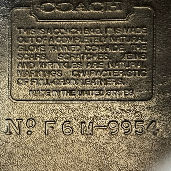 VTG Coach 90’s Prairie #9954 Turnlock Crossbody Black Leather Bag Purse - Picture 5 of 15